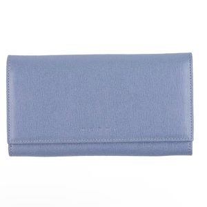 Marni Slate Blue Continental Leather Wallet